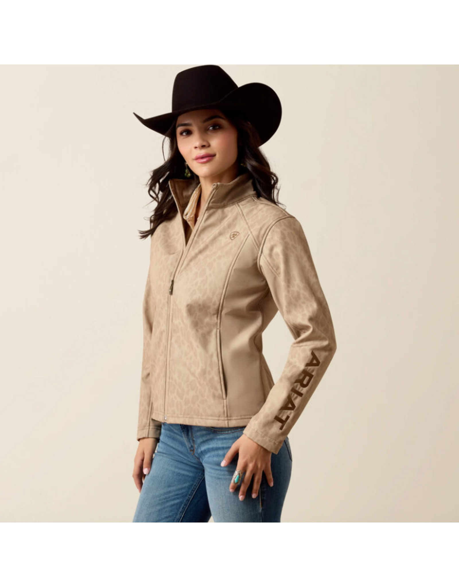 JACKET WMS ARIAT SOFTSHELL FADED LEOPARD