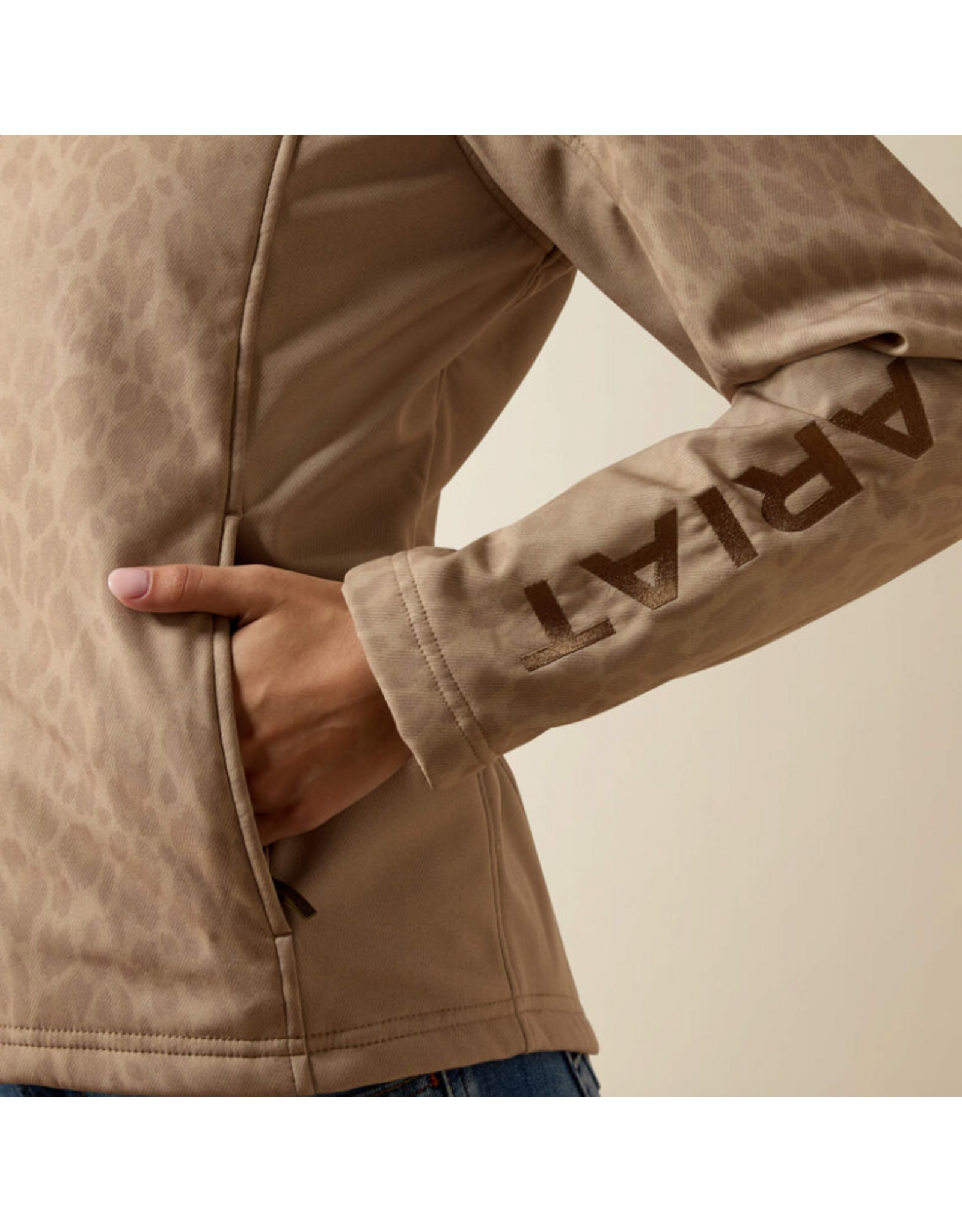 JACKET WMS ARIAT SOFTSHELL FADED LEOPARD