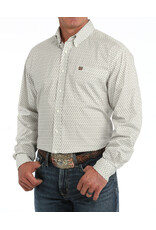 SHIRT MNS CINCH LS CREAM GEO PRINT