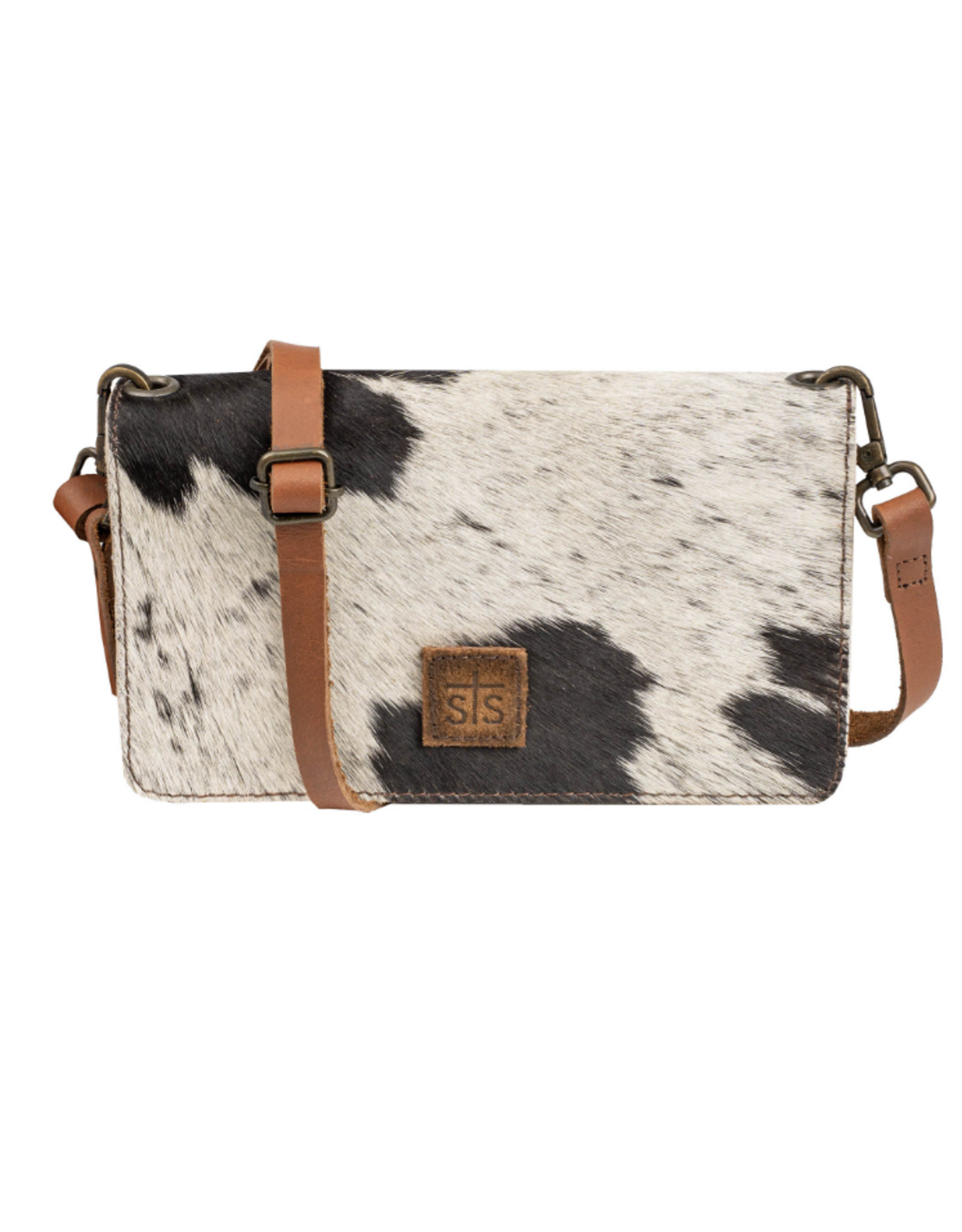 WALLET CROSSBODY WMS STS COWHIDE SADDLE TRAMP EVIE
