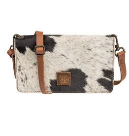 WALLET CROSSBODY WMS STS COWHIDE SADDLE TRAMP EVIE