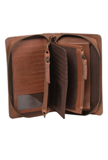 WALLET CROSSBODY WMS STS COWHIDE SADDLE TRAMP EVIE