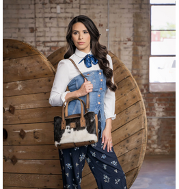 PURSE STS RANCHWEAR COWHIDE JOSIE SATCHEL