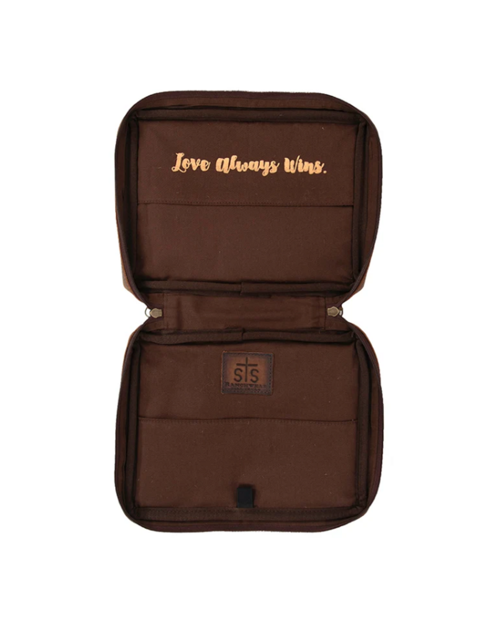STS BIBLE COVER STS RANCH WEAR COWHIDE