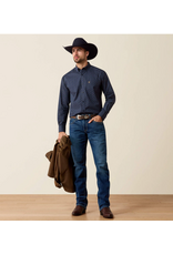 SHIRT MNS ARIAT LS CANYON BLUE NIGHT FOULARD PRINT