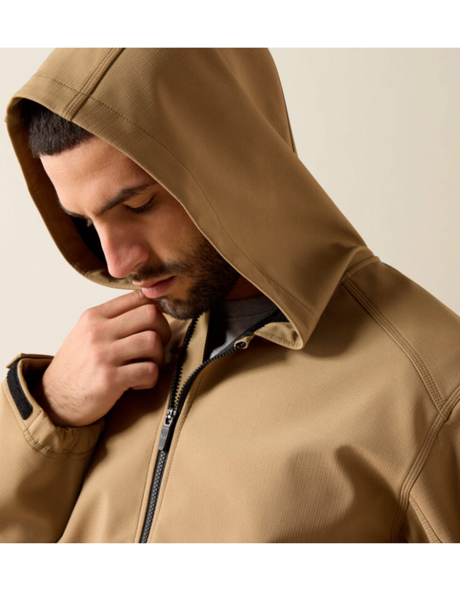 HOODIE MNS ARIAT SOFTSHELL REBAR FIELD KHAKI