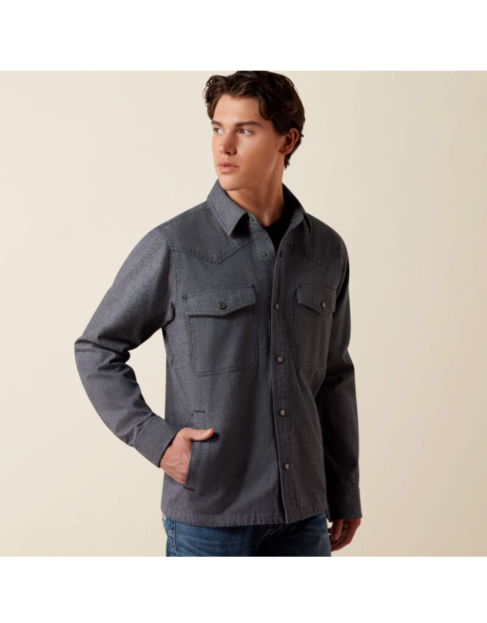 SHIRT JACKET MNS ARIAT MENSWEAR INKWELL