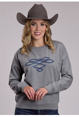 SWEATSHIRT WMS LS HEATHER GRAY BOOT