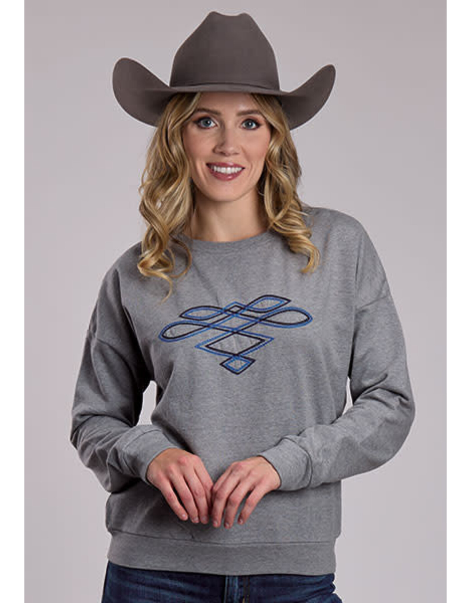 SWEATSHIRT WMS LS HEATHER GRAY BOOT