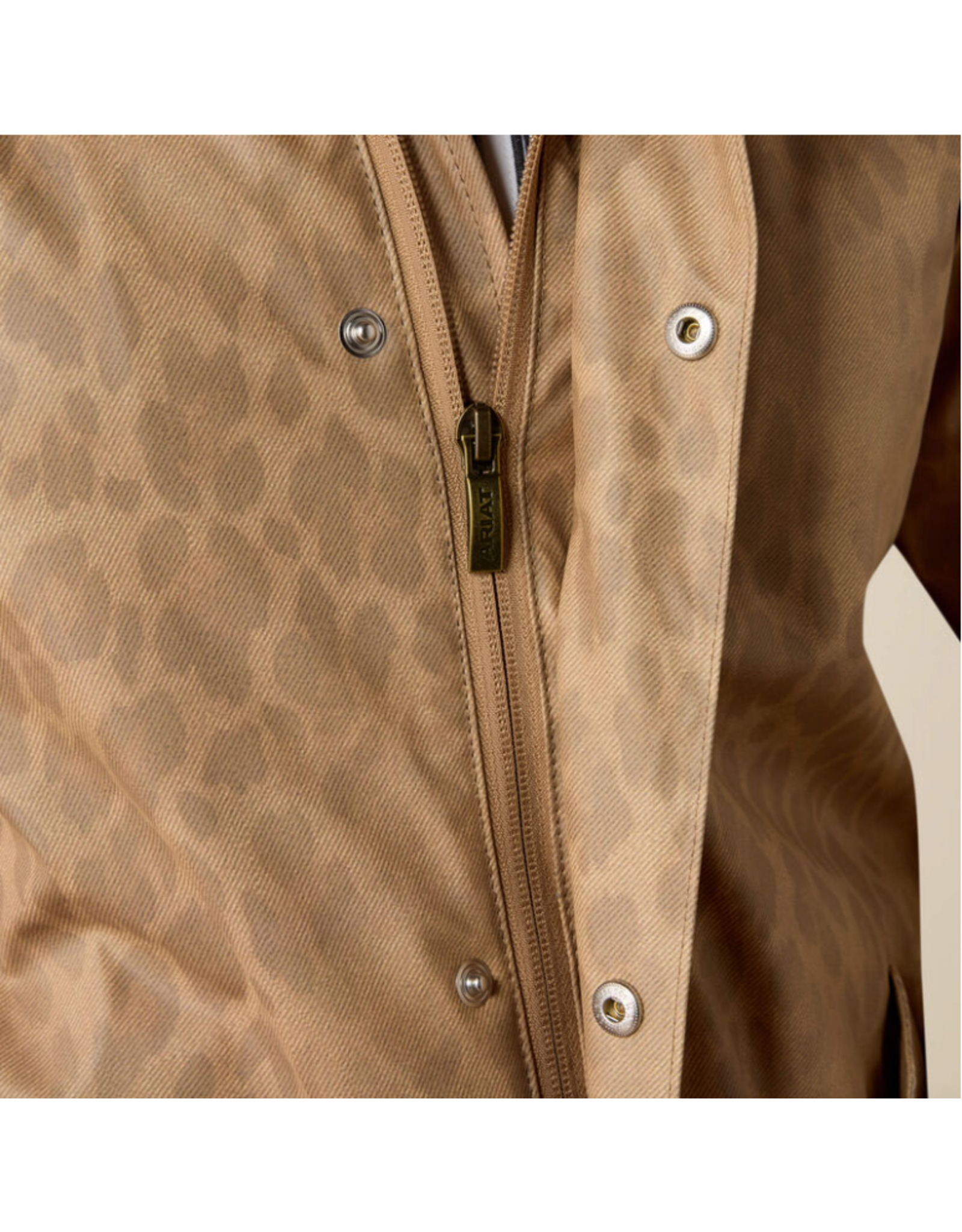 DRIZZLE RAIN COAT WMS ARIAT FADED LEOPARD