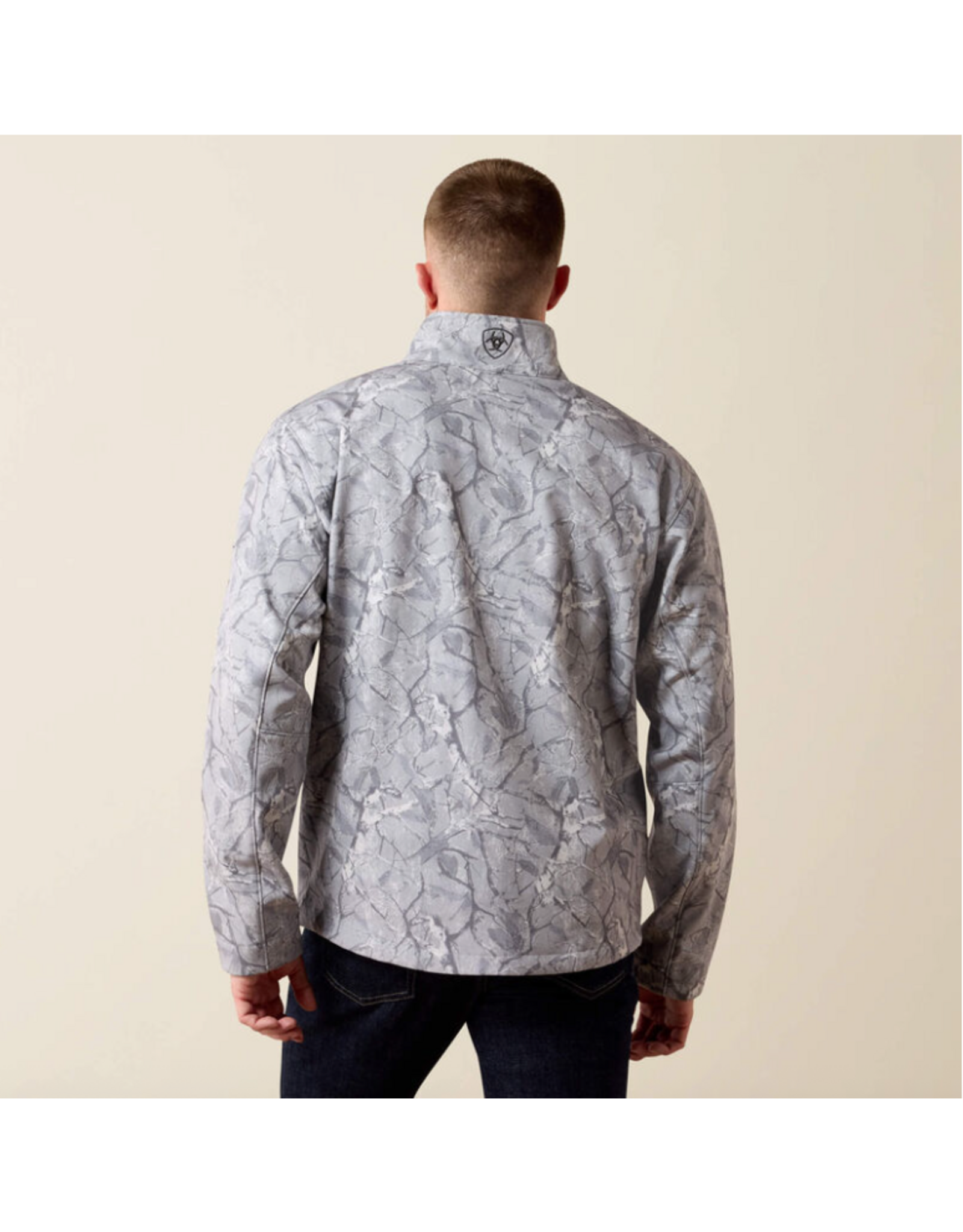 JACKET MNS ARIAT SOFTSHELL GREY CAMO PRINT