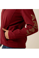 JACKET WMS ARIAT LOGO SOFTSHELL SYRAH