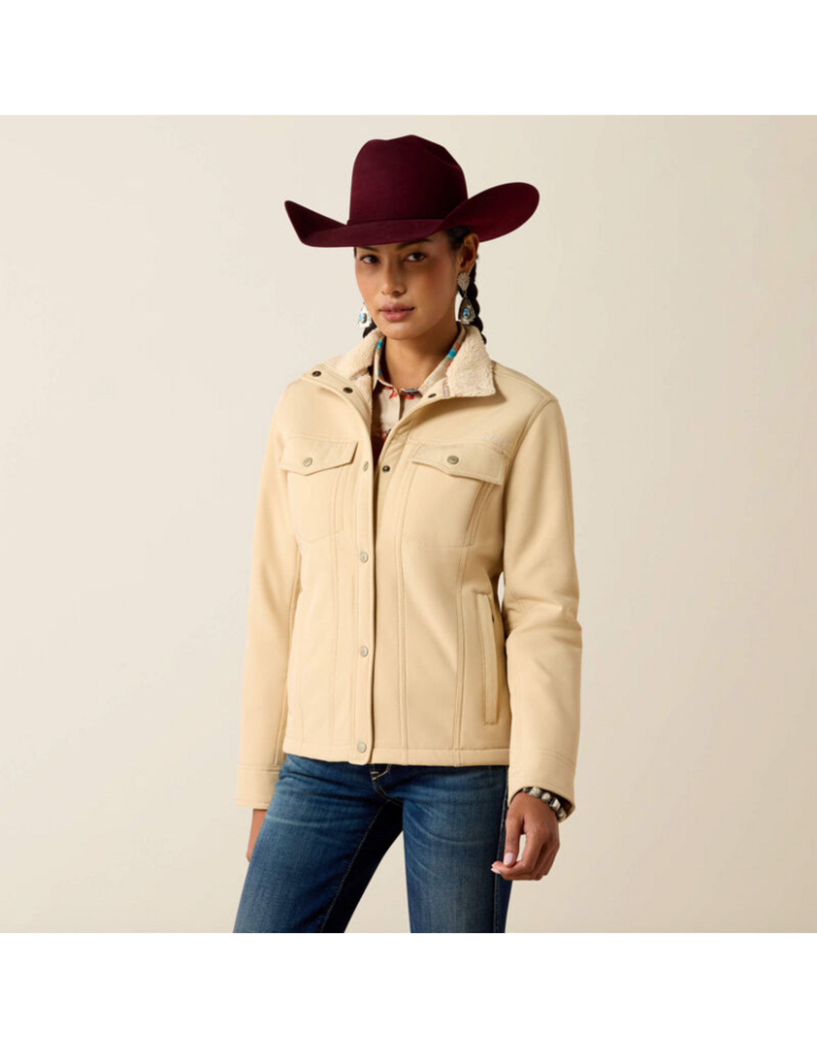 JACKET WMS ARIAT BERBER SOFT SHELL IRISH CREAM