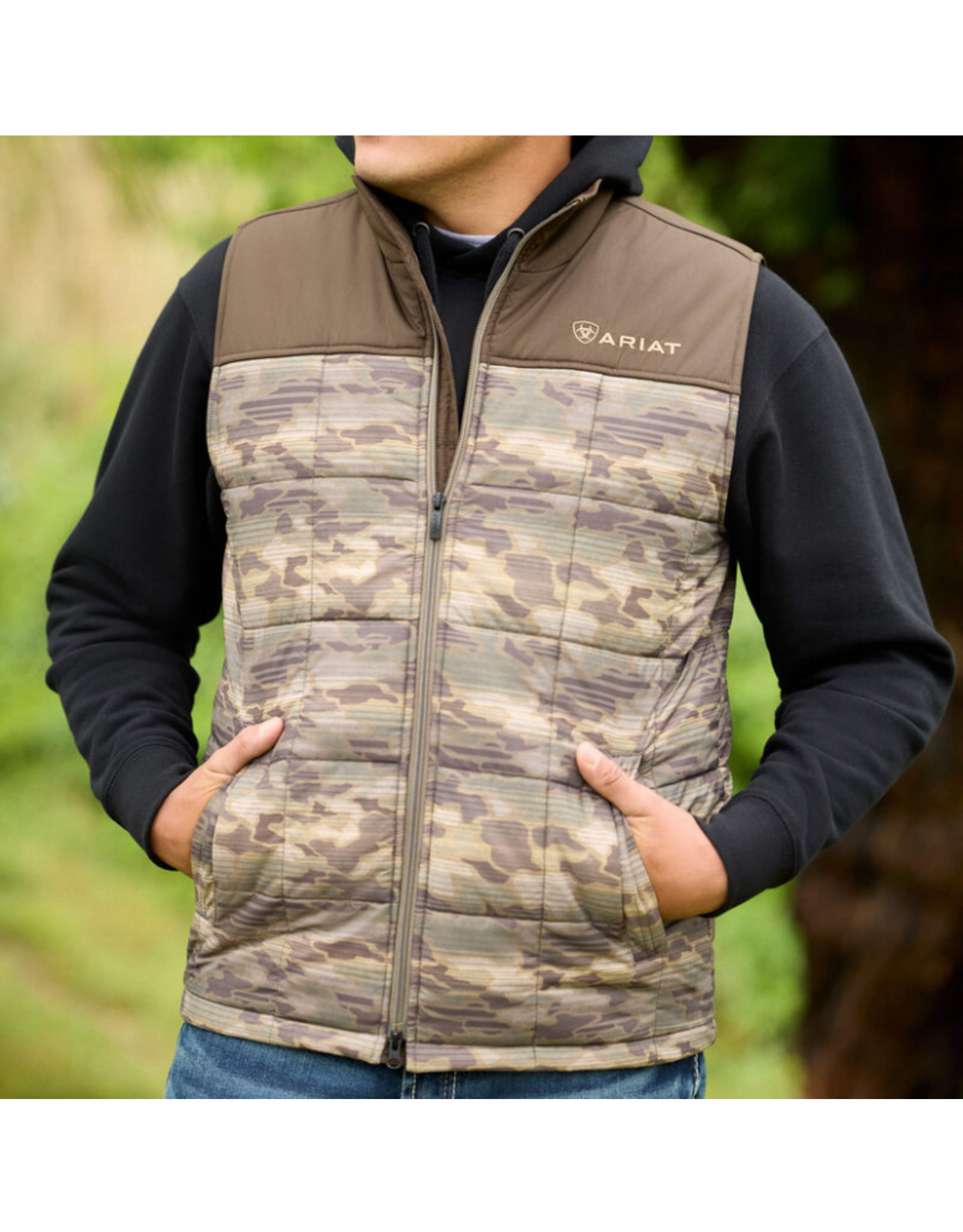 VEST MNS CRIUS INSULATED WREN CAMO SERAPE