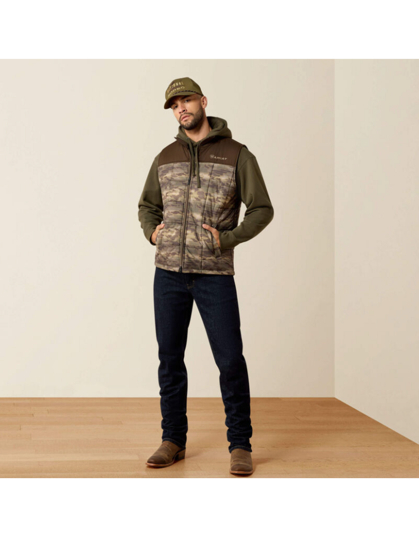 VEST MNS CRIUS INSULATED WREN CAMO SERAPE