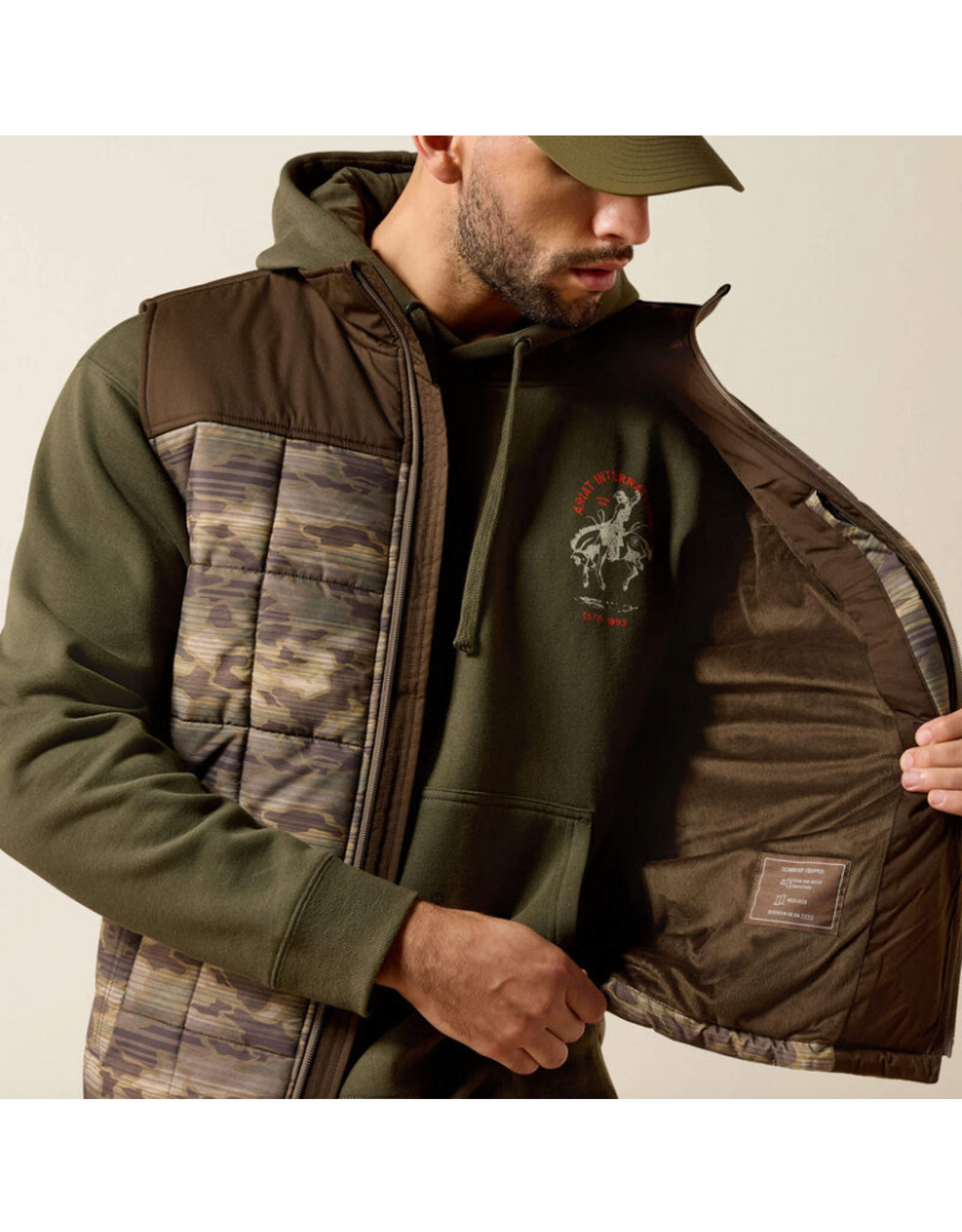 VEST MNS CRIUS INSULATED WREN CAMO SERAPE