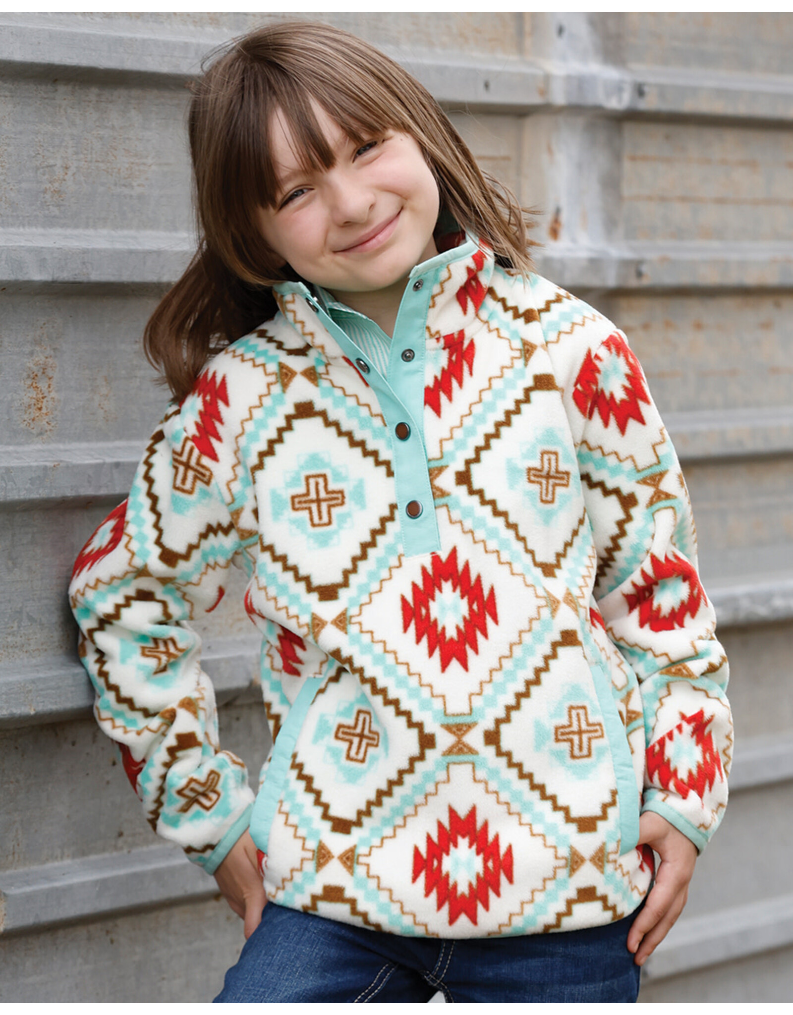 PULLOVER GIRLS CRUEL GIRL CREAM AZTEC