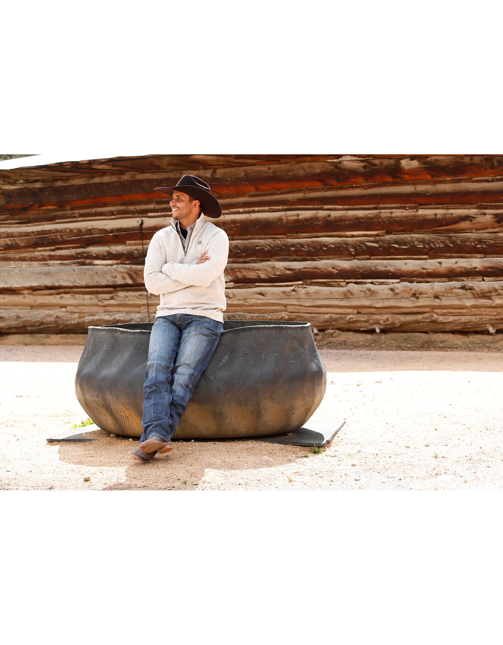 CINCH SWEATER MENS CINCH 1/4 ZIP STN