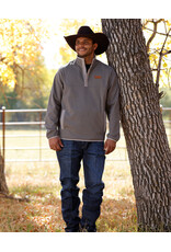 CINCH PULLOVER CINCH MENS GRAY 1/2 ZIP