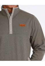 CINCH PULLOVER CINCH MENS GRAY 1/2 ZIP