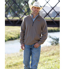 CINCH PULLOVER MNS CINCH 1/2 ZIP BROWN