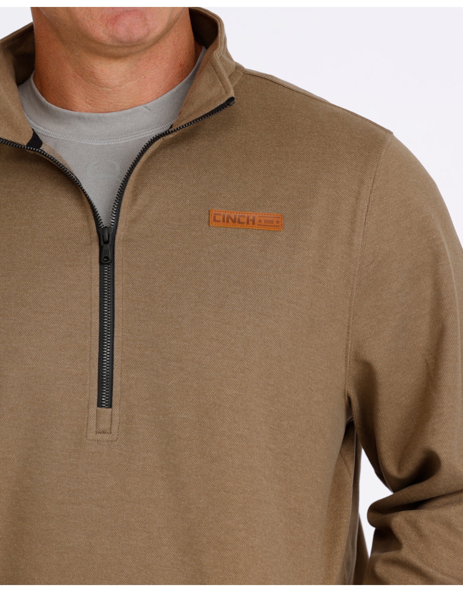 CINCH PULLOVER MNS CINCH 1/2 ZIP BROWN