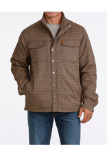CINCH SHIRT JACKET MNS CINCH BROWN PLAID CC