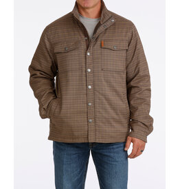 CINCH SHIRT JACKET MNS CINCH BROWN PLAID CC