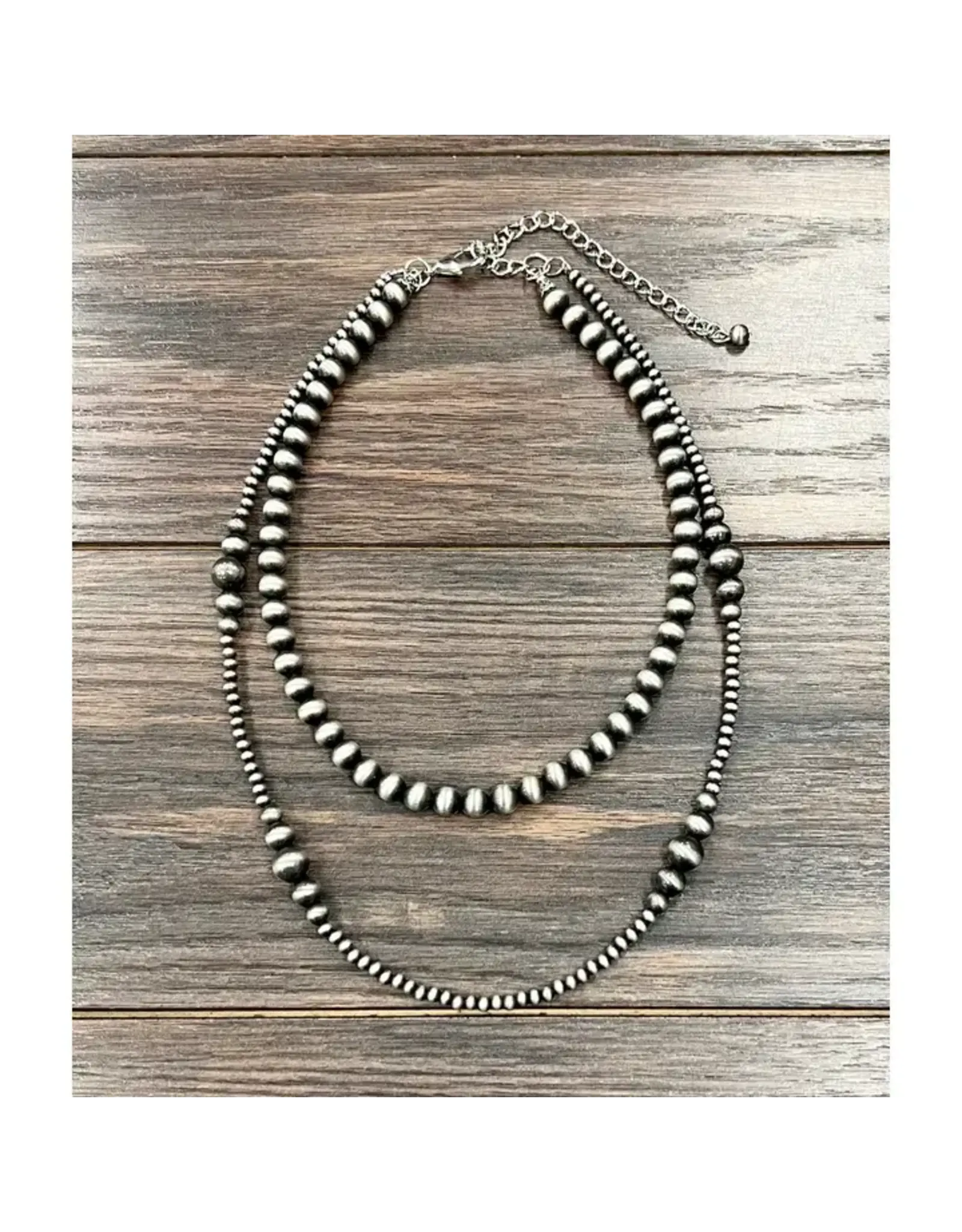 NECKLACE 2 STRAND NAVAJO PEARLS 22"