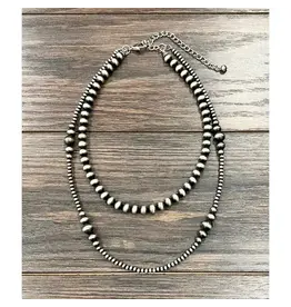 NECKLACE 2 STRAND NAVAJO PEARLS 22"