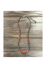 NECKLACE NAVAJO PEARL 18" RONDELLE GEMSTONE