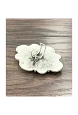 RING TURQUOISE HUGE 2.7" FLOWER CONCHO