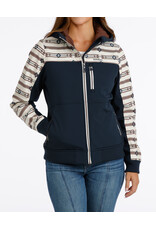 CINCH HOODIE WMS CINCH BONDED NAVY AZTEC