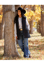 VEST WMS CINCH BARN LONG BLACK