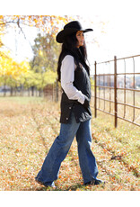 VEST WMS CINCH BARN LONG BLACK