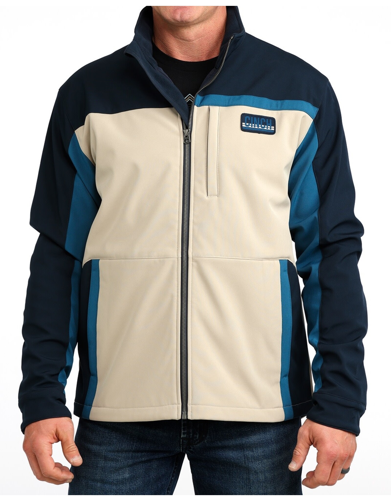 CINCH JACKET MNS CINCH BONDED JACKET COLOR BLOCK BLUE