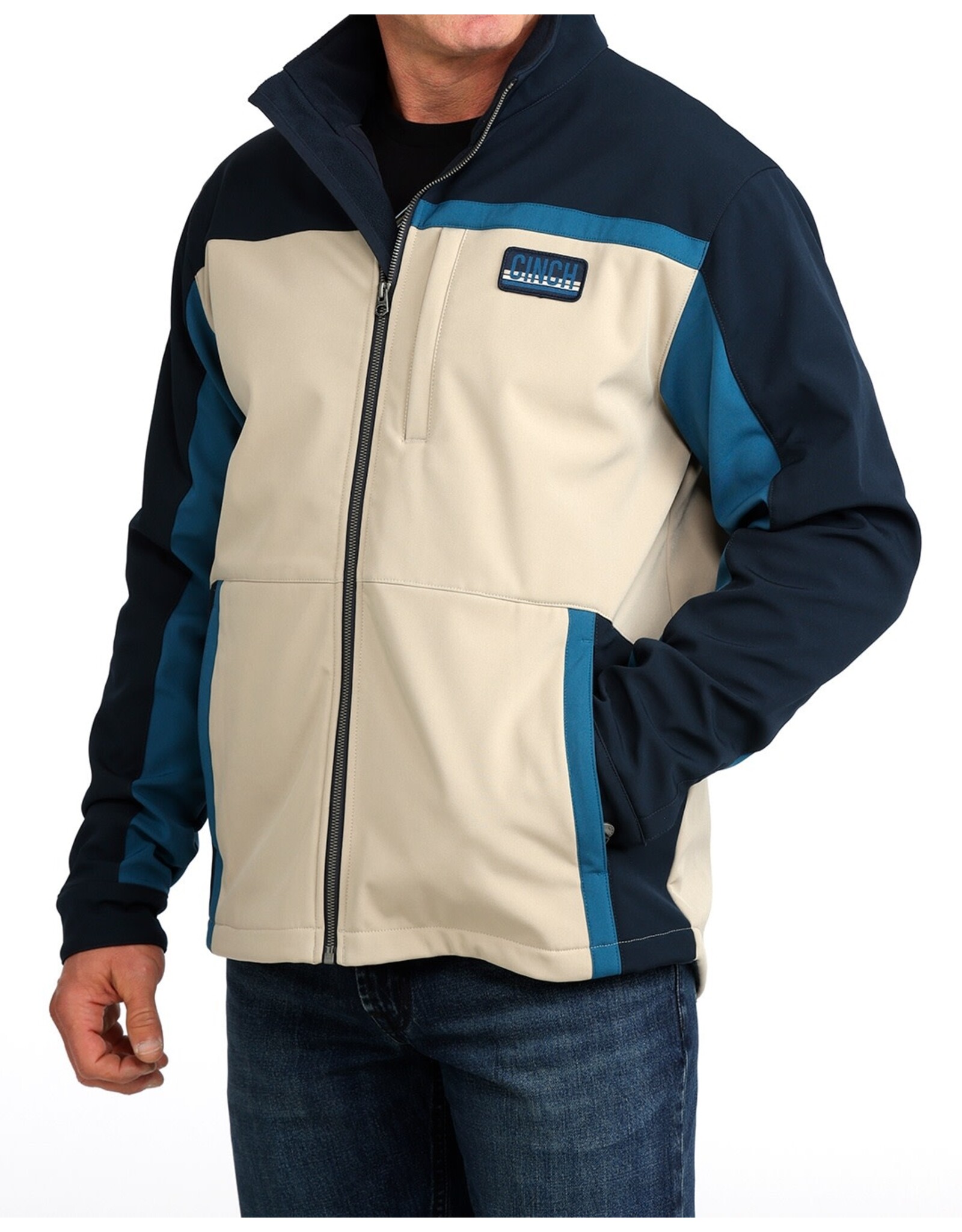 CINCH JACKET MNS CINCH BONDED JACKET COLOR BLOCK BLUE