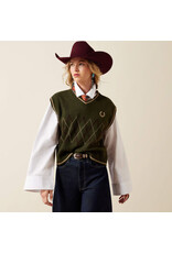 SWEATER VEST ARIAT WMS WICHITA IVY GREEN