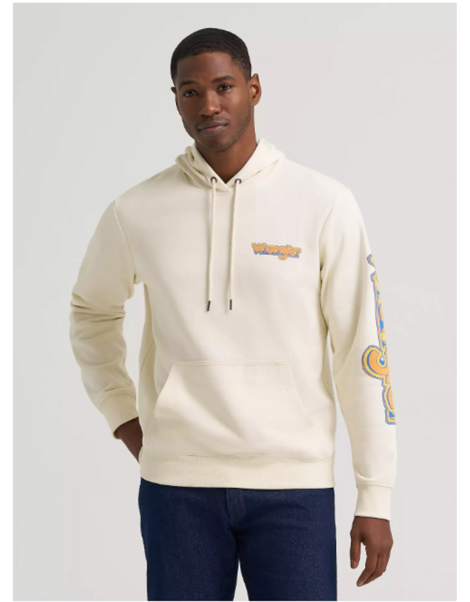 HOODIE MNS WRANGLER SENDIT WHITE