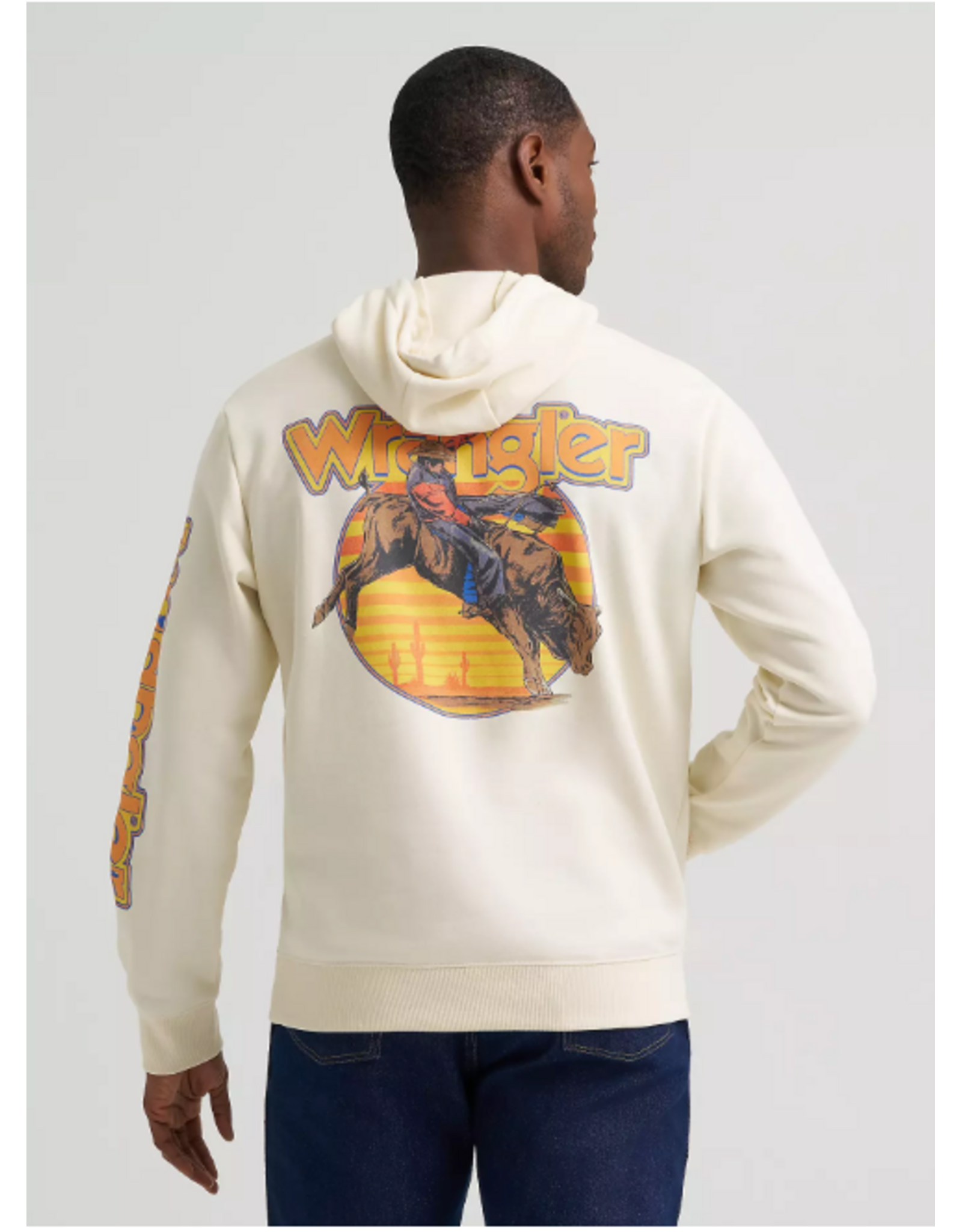 HOODIE MNS WRANGLER SENDIT WHITE