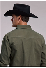 STETSON SHIRT MNS STETSON BRUSHED RUGGED TWILL GREEN