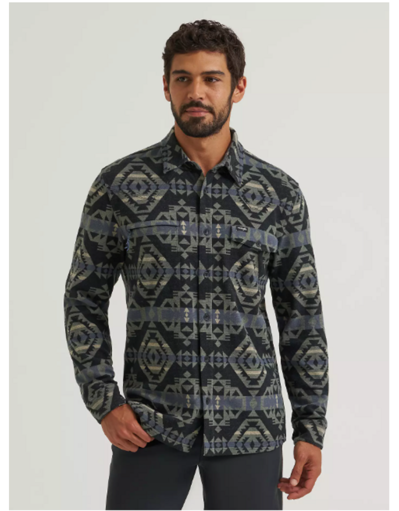 SHAKET MNS WRANGLER CAMPSITE JET BLACK CHECOTAH