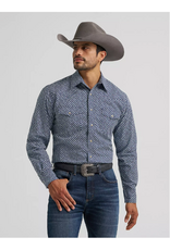 SHIRT MNS WRANGLER 20X  NAVY BLUE DICE