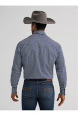 SHIRT MNS WRANGLER 20X  NAVY BLUE DICE