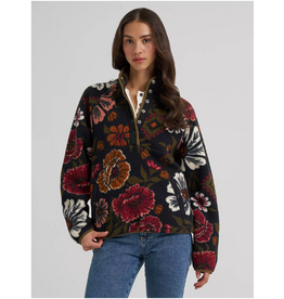 JACKET WRANGLER WMS ELEVATED BLACK SHERPA FLOWER