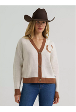 CARDIGAN WMS WRANGLER HORSESHOE CREAM