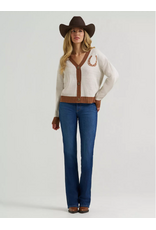 CARDIGAN WMS WRANGLER HORSESHOE CREAM