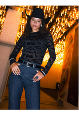 MESH SHIRT WMS WRANGLER BLACK SPUR