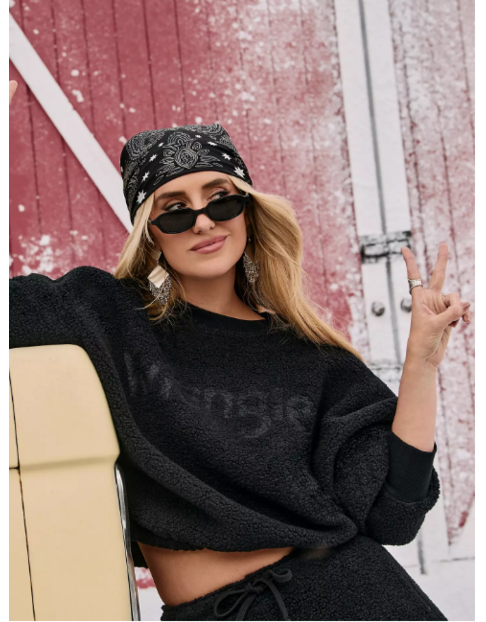 SWEATSHIRT WMS WRANGLER X LW PRESHOW BLK