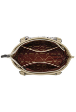 CROSSBODY TOTE PURSE WRANGLER BRAIDED BANDANA TAN